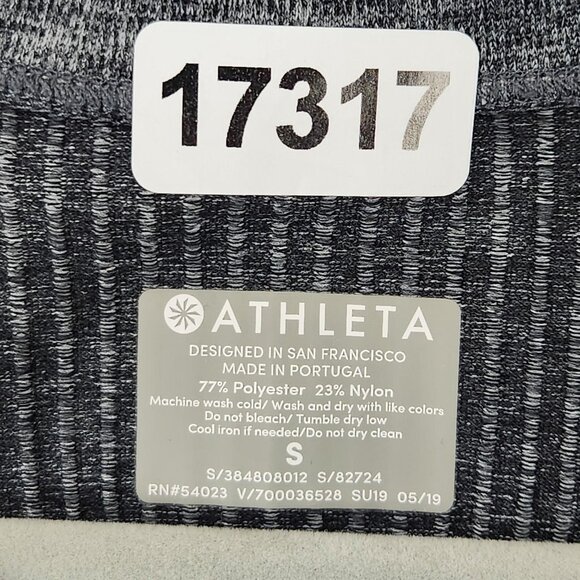 Athleta Shirt Womens Small Gray Ribbed Renew Knit Tank Top Sleeveless Casual - Picture 6 of 8